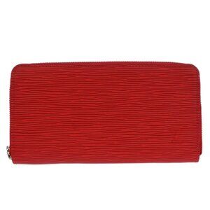Louis Vuitton Red Epi Zippy Long Wallet